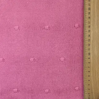 Pulóver anyag BIG KNIT DOT pink