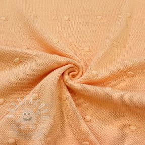 Pulóver anyag BIG KNIT DOT peach