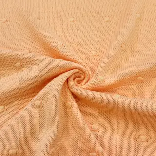 Pulóver anyag BIG KNIT DOT peach