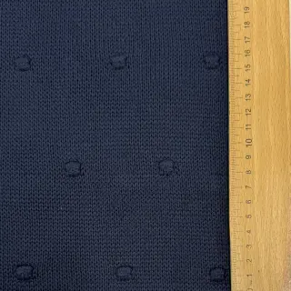 Pulóver anyag BIG KNIT DOT navy