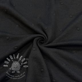 Pulóver anyag BIG KNIT DOT black