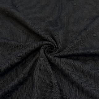 Pulóver anyag BIG KNIT DOT black