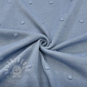 Pulóver anyag BIG KNIT DOT blue
