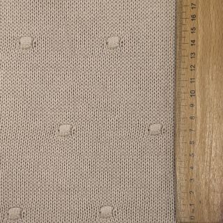Pulóver anyag BIG KNIT DOT naturals