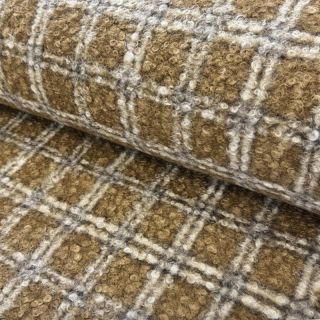 Kabát anyag Bouclé Squares design A