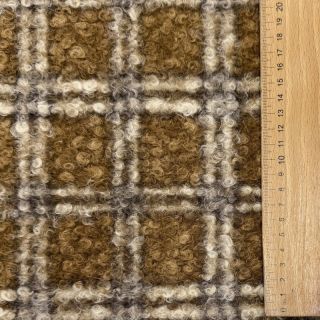 Kabát anyag Bouclé Squares design A
