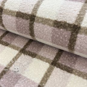 Kabát anyag Bouclé Squares design C