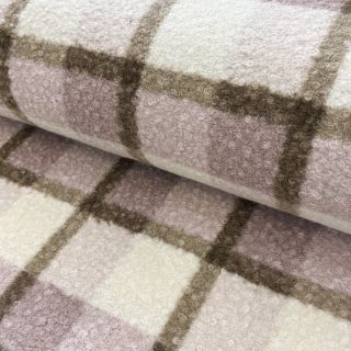 Kabát anyag Bouclé Squares design C