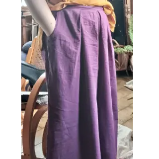 Pamutvászon lenvászonnal purple