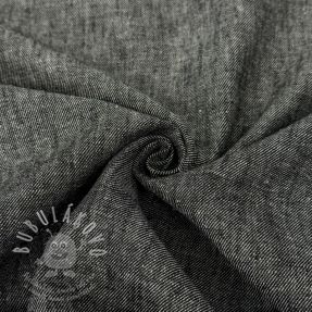 Lenvászon pamuttal Denim Twill black