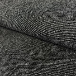 Lenvászon pamuttal Denim Twill black