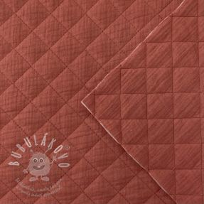 Dupla géz/muszlin QUILT rouge