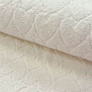 Kabát anyag TEDDY Hearts in hearts ecru