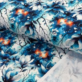 Szabadidő anyag Flower galaxy design B digital print