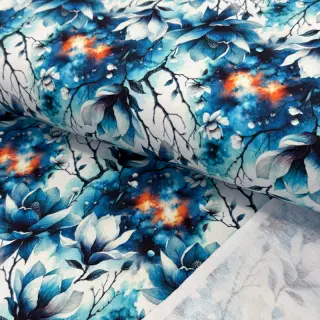 Szabadidő anyag Flower galaxy design B digital print
