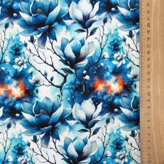 Szabadidő anyag Flower galaxy design B digital print