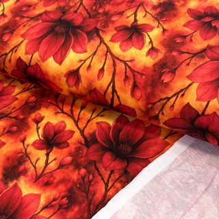 Szabadidő anyag Flower galaxy design A digital print