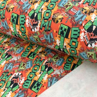 Szabadidő anyag fésült JOGGING Game over design F digital print