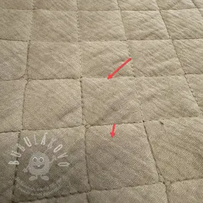 Dupla géz/muszlin QUILT beige II.osztály