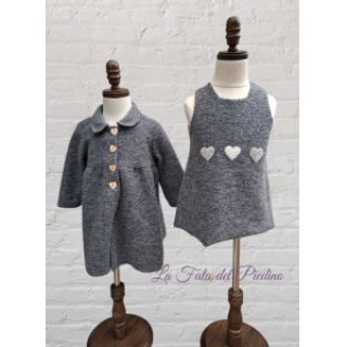 Kabát anyag PRATO thick wool grey