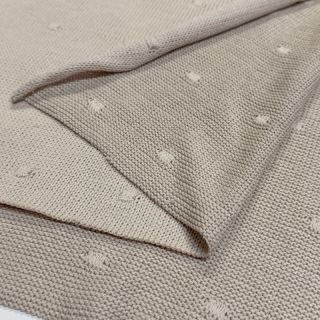 Pulóver anyag BIG KNIT DOT grey