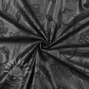 Ruházati műbőr Flowers design A