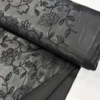 Ruházati műbőr Flowers design A