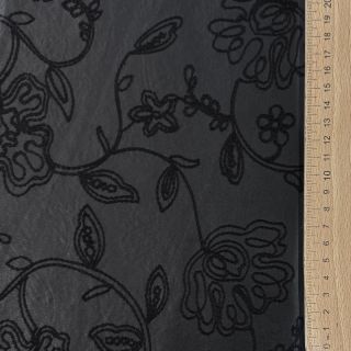 Ruházati műbőr Flowers design A