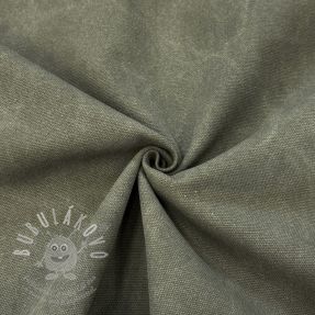 CANVAS STONEWASHED army green