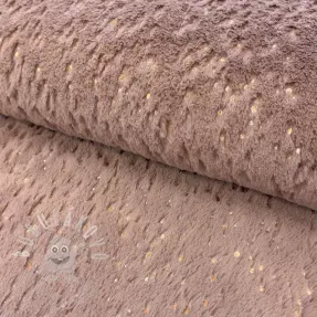 Műszőrme FOIL dark rose