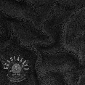 Kabát anyag TEDDY black