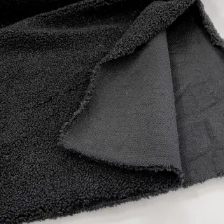 Kabát anyag TEDDY black