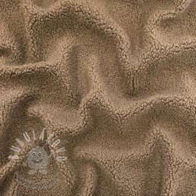 Kabát anyag TEDDY soft taupe