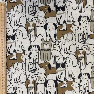 Dekorációs anyag Linenlook Dogs natural