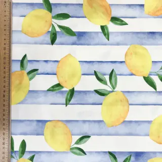 Dekorációs anyag Lemons blue digital print