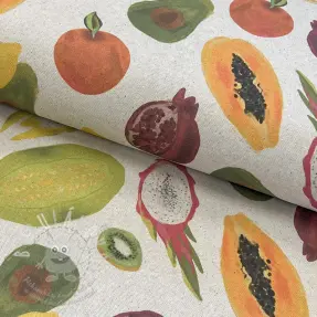 Dekorációs anyag Linenlook Fruit digital print