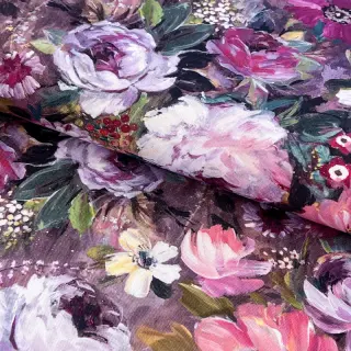 Dekorációs anyag Oil painting flowers mauve digital print