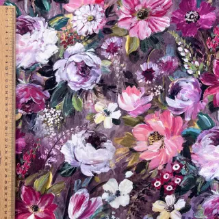 Dekorációs anyag Oil painting flowers mauve digital print