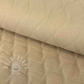 Dupla géz/muszlin QUILT Wave beige