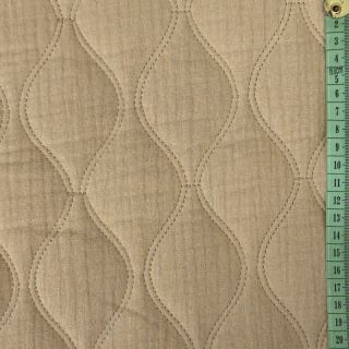 Dupla géz/muszlin QUILT Wave beige