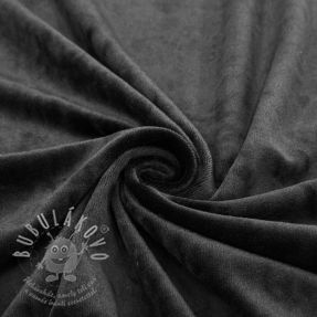 Elasztikus bársony anyag VELVET STRETCH black