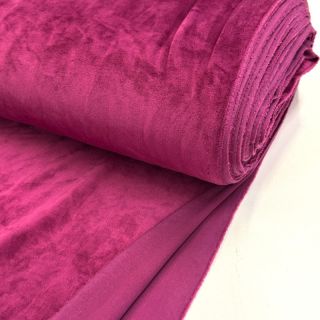 Elasztikus bársony anyag VELVET STRETCH magenta