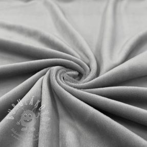 Elasztikus bársony anyag VELVET STRETCH light grey
