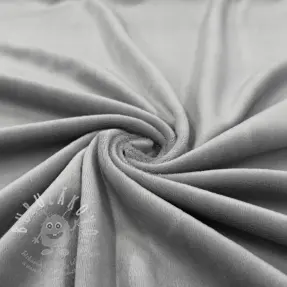 Elasztikus bársony anyag VELVET STRETCH light grey