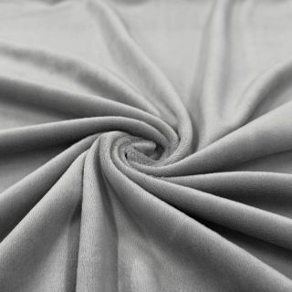 Elasztikus bársony anyag VELVET STRETCH light grey