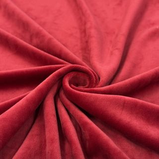 Elasztikus bársony anyag VELVET STRETCH red