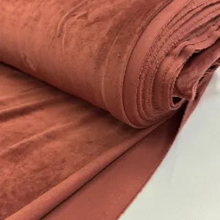 Elasztikus bársony anyag VELVET STRETCH brick