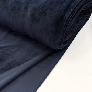 Elasztikus bársony anyag VELVET STRETCH navy