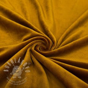 Elasztikus bársony anyag VELVET STRETCH camel