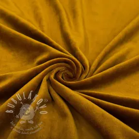 Elasztikus bársony anyag VELVET STRETCH camel